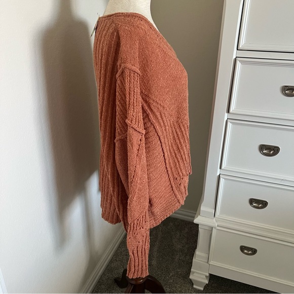Burnt Orange Bohemian Sweater - Picture 4 of 9
